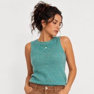 NWOT Teal Aqua Sleeveless Knit Tank Top